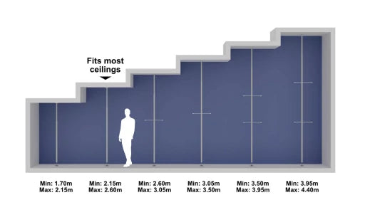 Freestyle Indoor Cat Tree - Vertical Pole - 2.15m to 2.60m