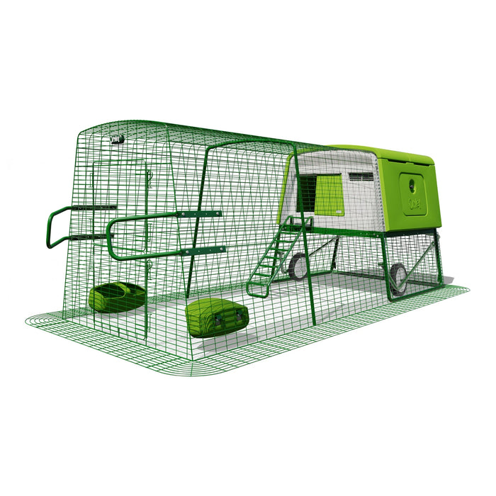 Open Box Eglu Cube Chicken Coop - 3m Green