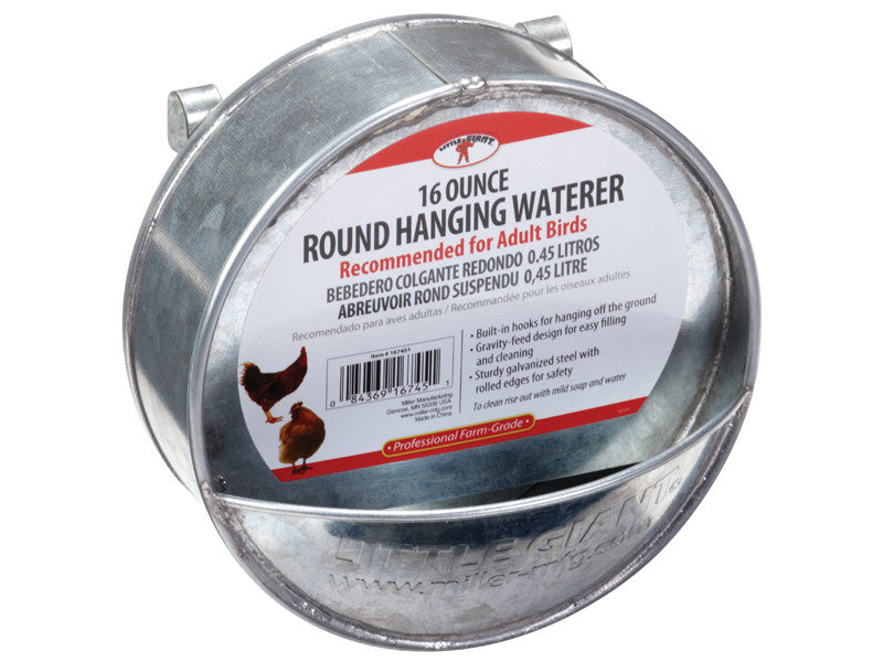Hanging Round Poultry Waterer