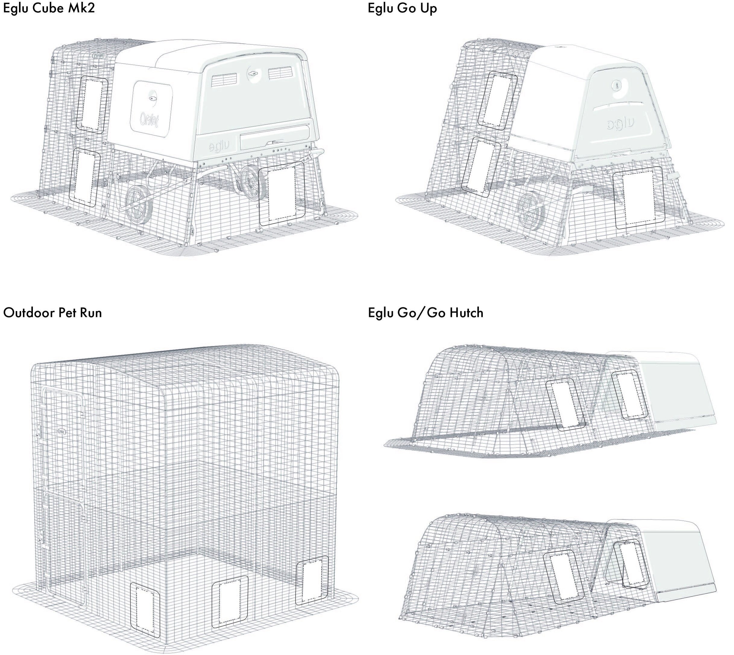 Run Door Self Fit Kit — Four Legs or Wings Pets